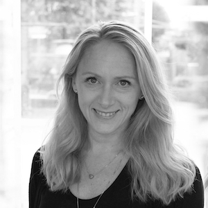 Black and white portrait of Dr. Kristina Lagerstedt